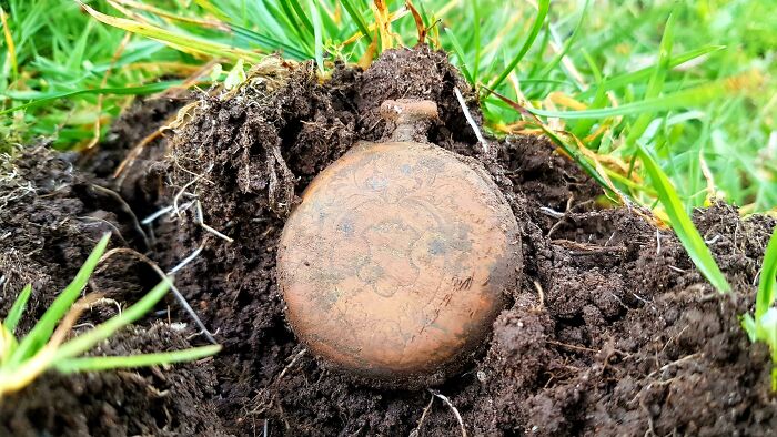 I Found An Old Pocket Watch Today! Really Happy With It. Found In The Netherlands