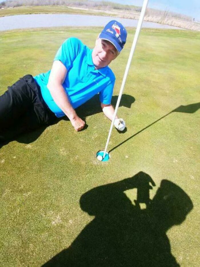 My Dad Who Has Alzheimer’s Just Got His First Hole In One! So Happy For Him