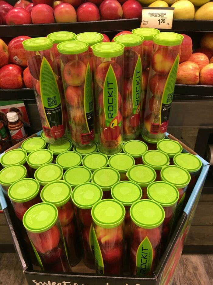 Finally A Way To Buy Apples And Add Plastic To Landfills And Oceans
