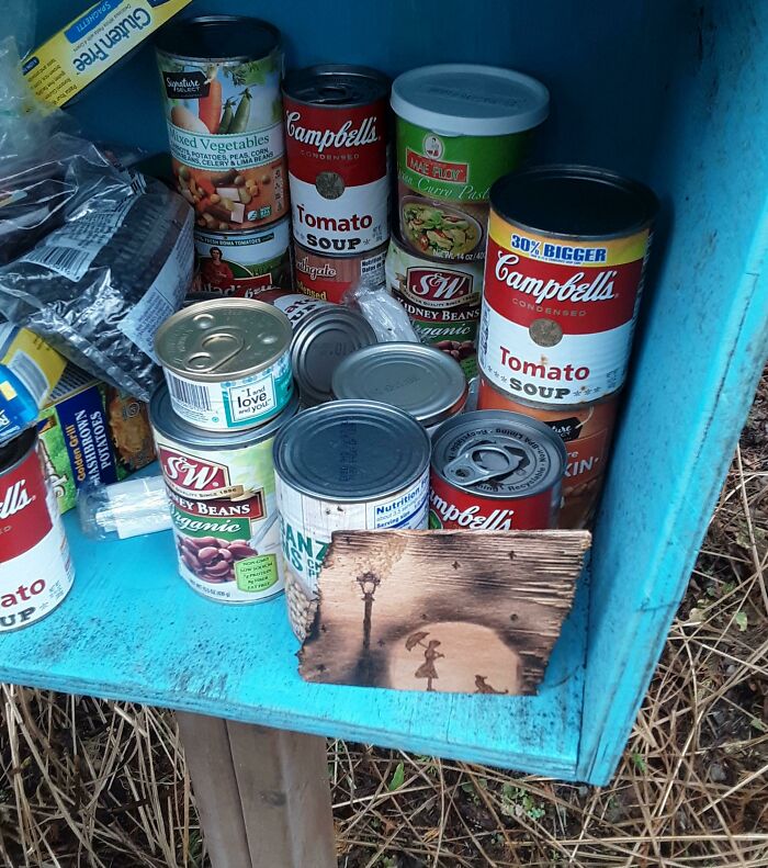 Left This Piece In My Neighbor's Free Pantry. I Hope It Makes Your Blue Monday More Joyful