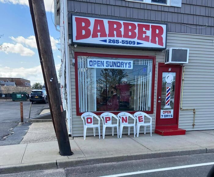 Just Finished Setting Up The Chairs Outside, Boss!