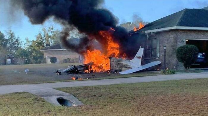 Plane Crash In Building