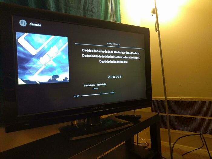 Spotify's Has Lyrics To Sandstorm. In Case You Forgot Them