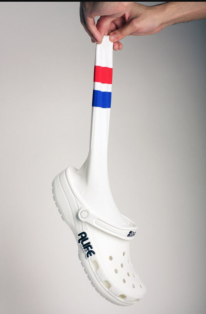 Crocs With Built-In Socks