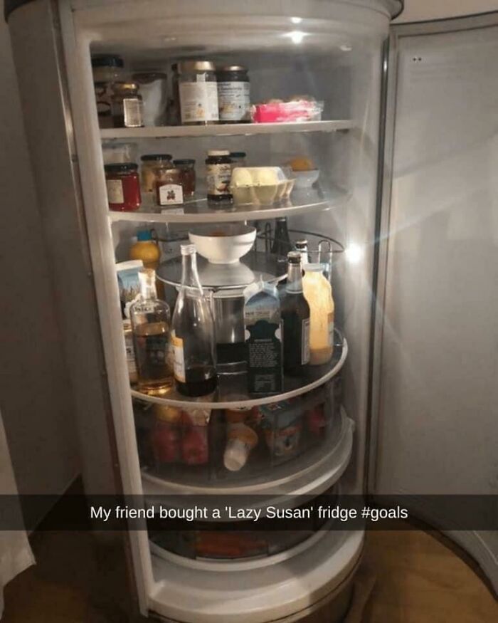 I Need This Lazy Susan Fridge!
