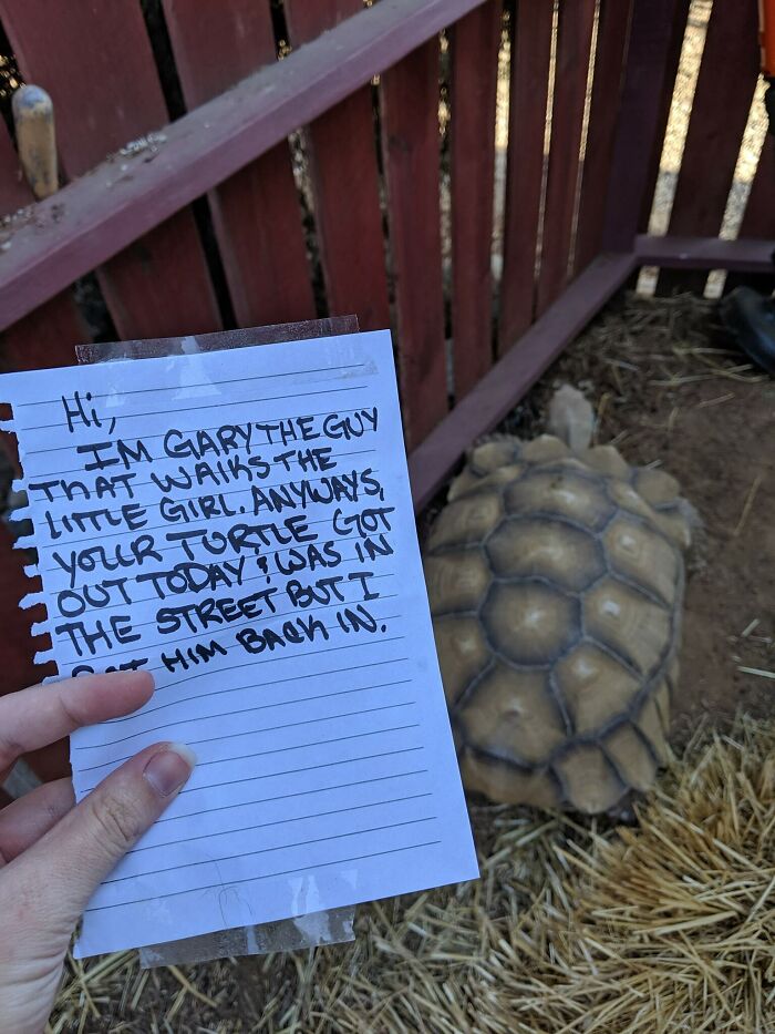 My Friend Got This Note From Her Neighbor And I Thought It Was The Sweetest Thing