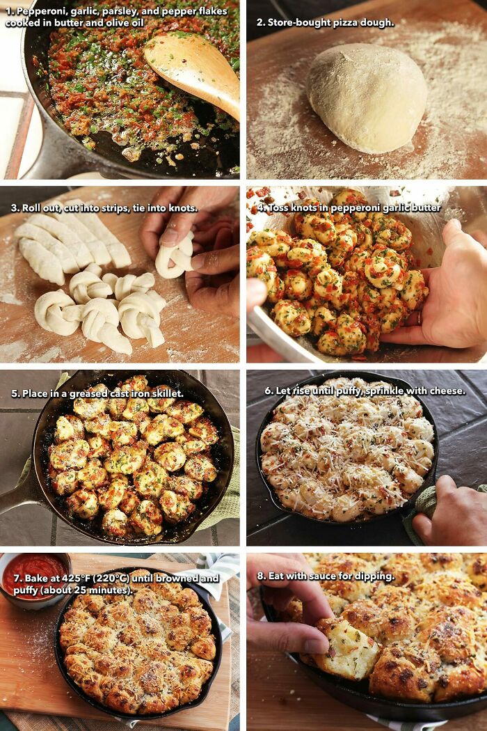 Pull-Apart Pepperoni Garlic Knots