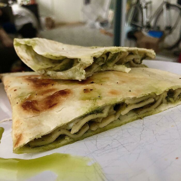 Leftover Pasta Makes For An Insanely Good Quesadilla Filling