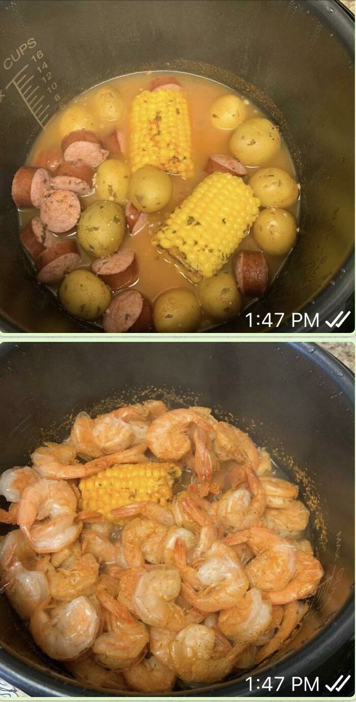 Use Your Instapot For A Super Easy And Quick(30 Min) Shrimp Boil. This Was Today’s Lunch