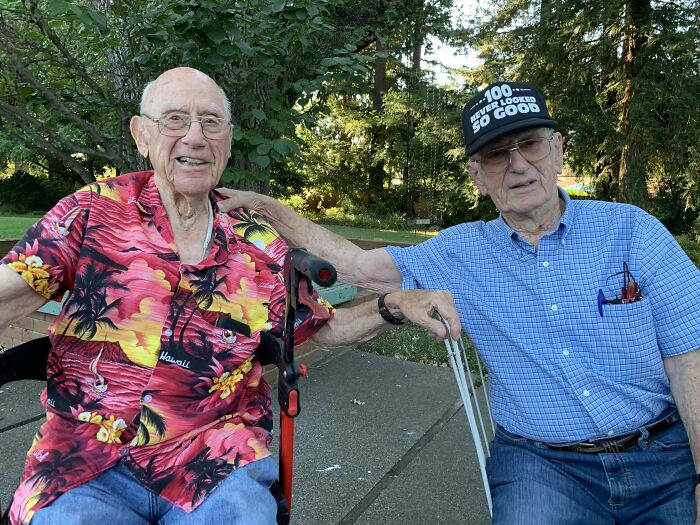My 101-Year-Old Grandfather Threw A 100th Birthday Party For His Best Friend, Bob