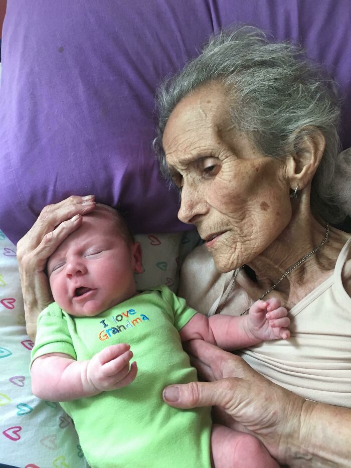 My Son Met His Great Great Grandma Today