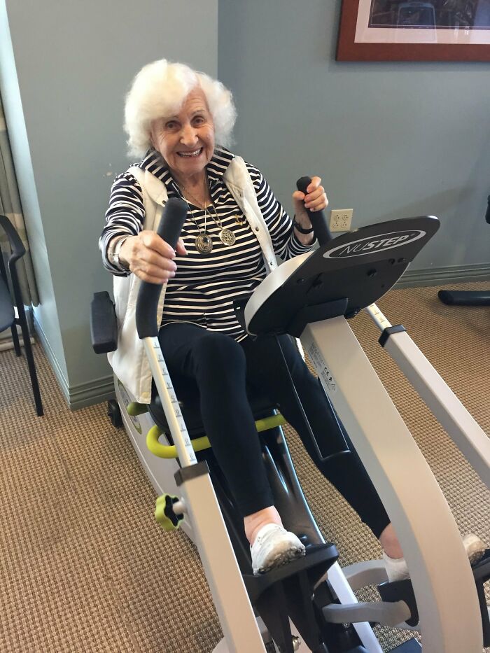 My Grandma Turns 101 Today! Here's A Photo Of Her Working Out