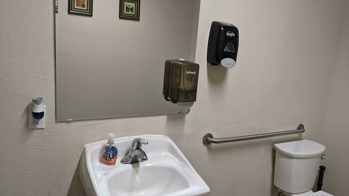 There's Literally Three Separate Soap Dispensers. Why?!