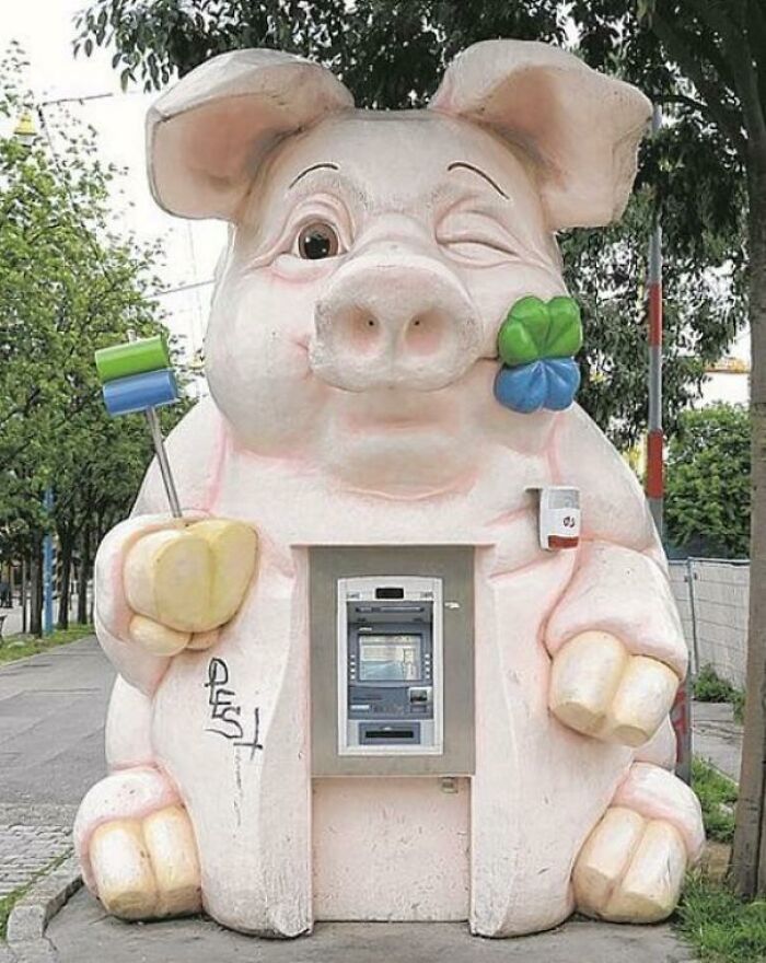 I Saw The Tree Trunk ATM And I Had To Post The Pride And Glory Of Vienna Austria