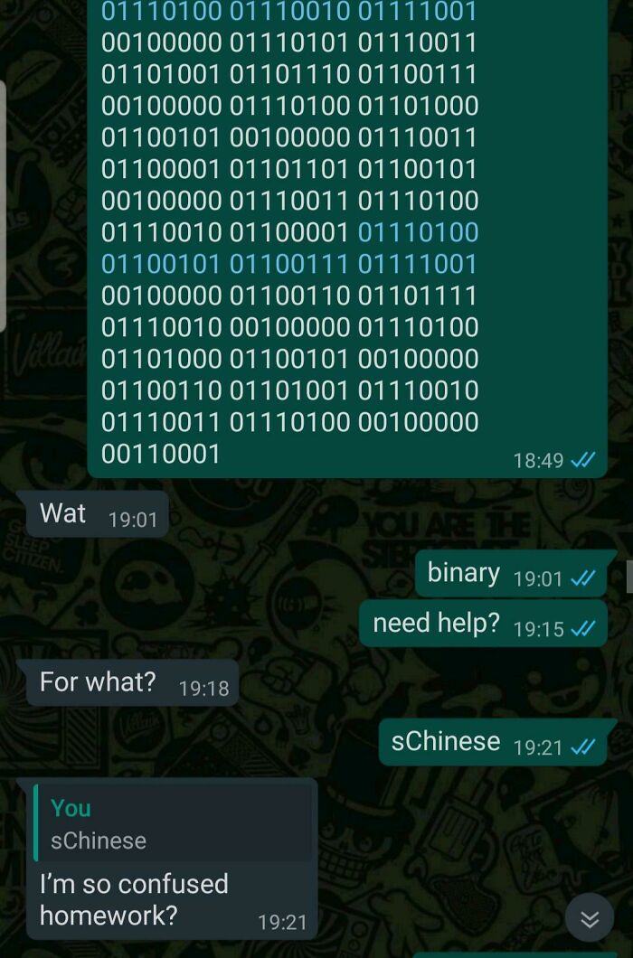 Flashback To When I Tried To Tell My Crush I Liked Her In Binary