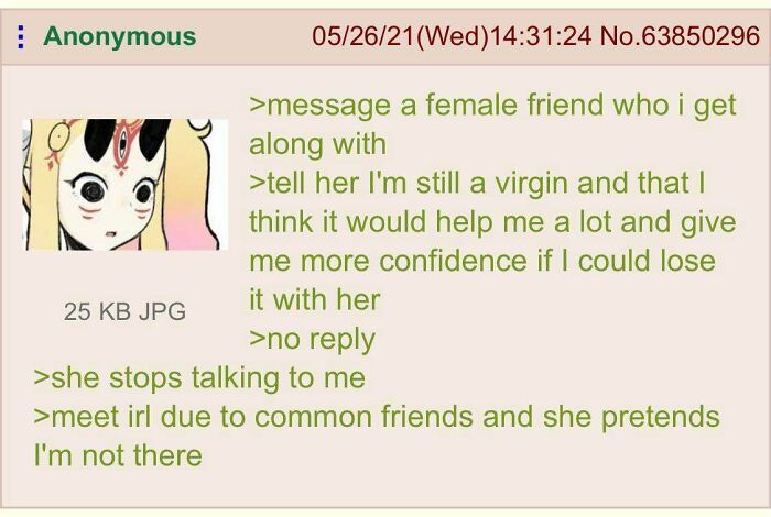 Anon Uses Hentai Logic To Lose His Virginity
