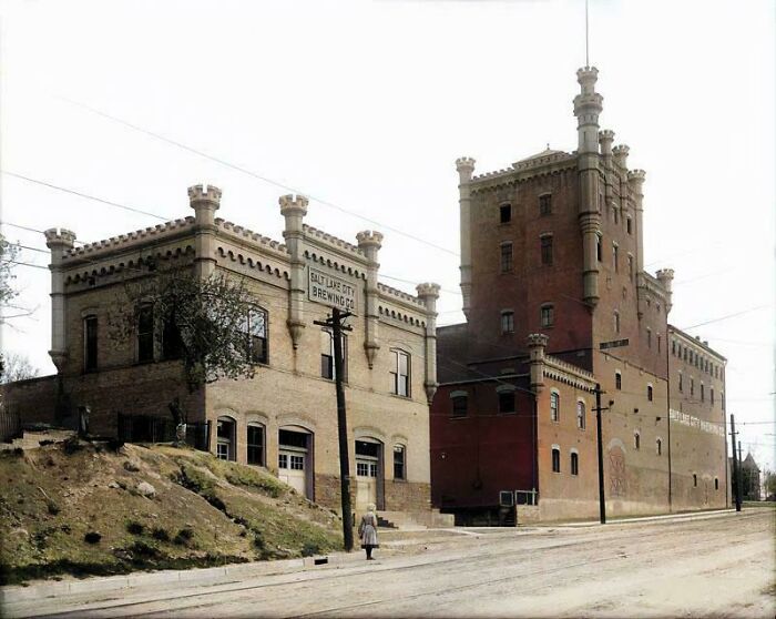 Salt Lake City Brewing Company, Utah (1912). Demolished Around The Late '30s - Early '40s