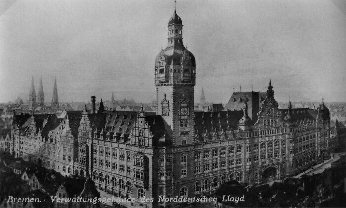 Bremen - "North German Lloyd" Head Office. Damaged In Ww2 And Demolished In 1968