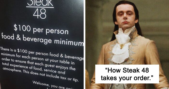 Steakhouse Puts Up A Sign That Asks Customers To Spend $100 Per Person Minimum, Gets Roasted Like Steak
