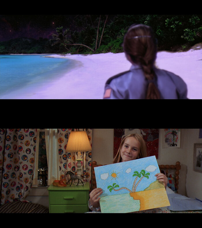 In The Movie Contact (1997) The Trees And Landscape In Young Ellies Drawing Are Identical To The One On The Other Side Of The Wormhole