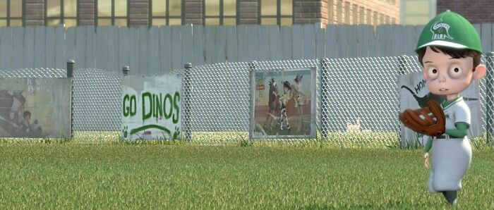 In Meet The Robinsons (2007), You Can See Posters For Toy Story 2 And The Jungle Book At The Baseball Field