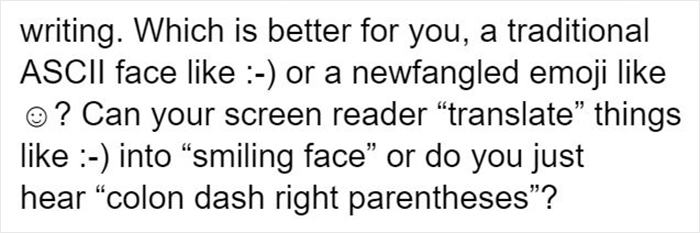 This User Asks Not To Put Too Many Emojis When Texting To A Visually Impaired Person, Explains Why