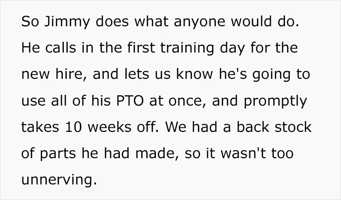 Employee Worked For A Company For 4 Decades And Got His Vacation Time Cut So He Took His Sweet Revenge