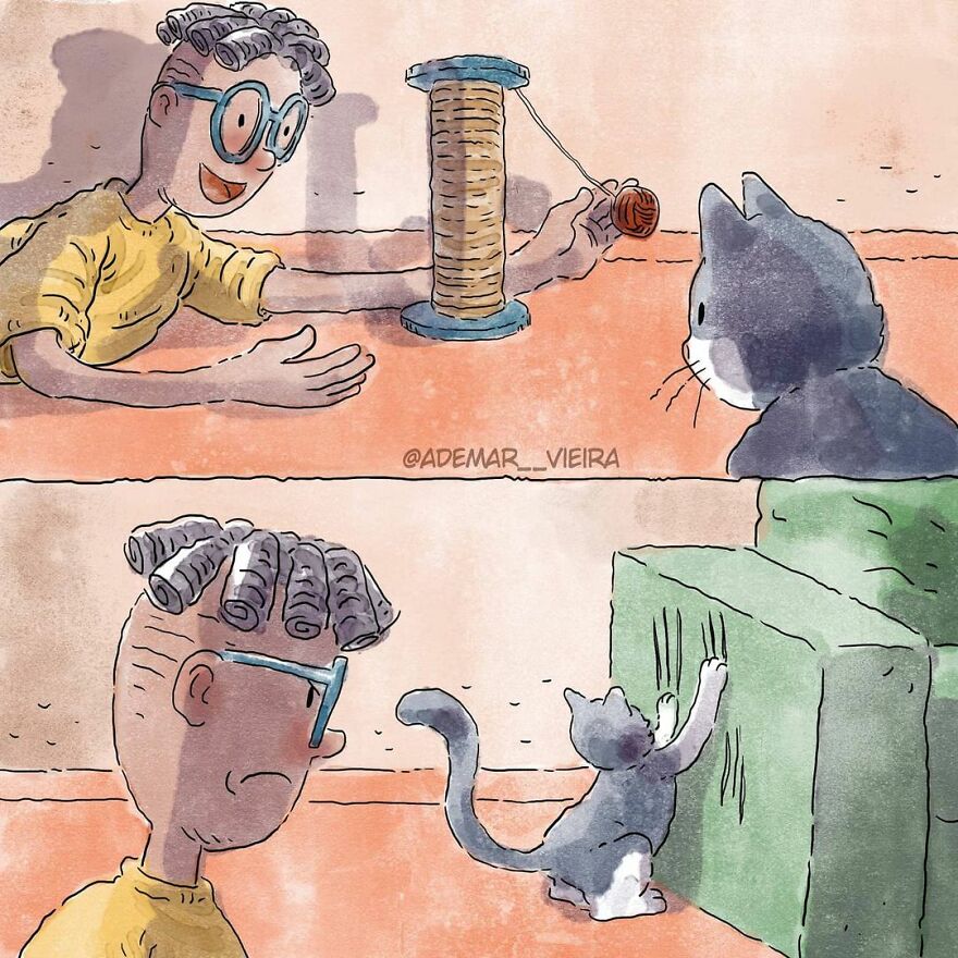 Artist Shares His Kitten Adoption Story In A Heartwarming Comic Without Using A Single Word Artist Shares His Kitten Adoption Story In A Heartwarming Comic Without Using A Single Word