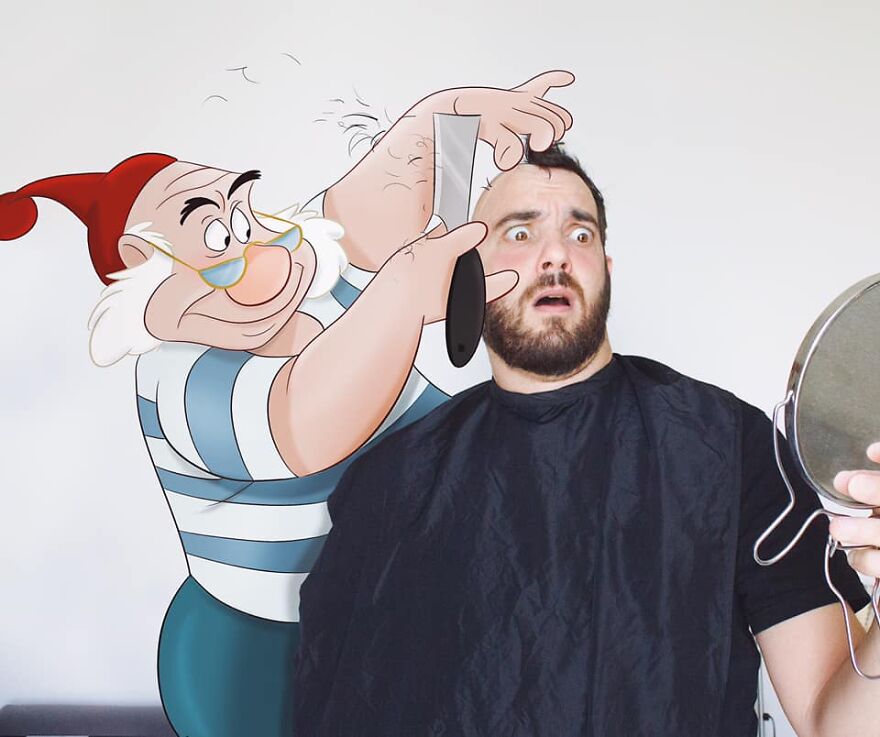 This Guy Keeps Bringing Disney Characters Into The Real World And The Result Couldn't Be More Hilarious (52 New Pics)