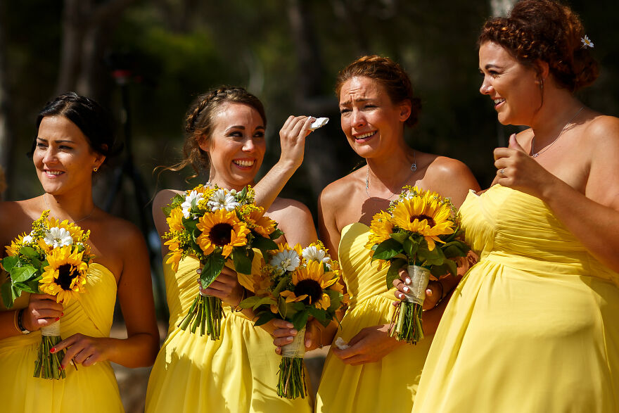 Happy Tears Bridesmaid
