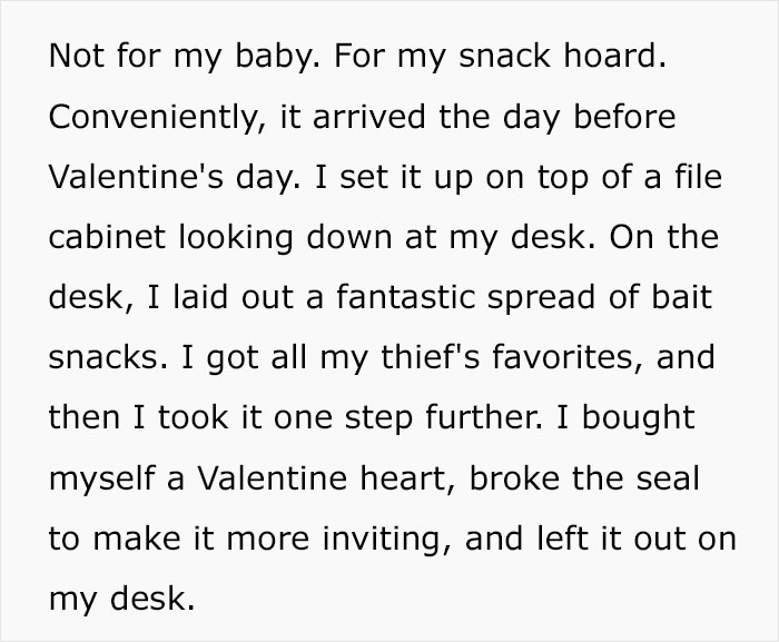 Employee Notices Her Food Going Missing, Installs A Nanny Cam And Catches The Shameless Thief