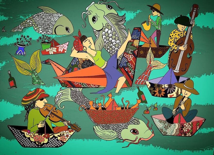 Brighton Artist Illustrates Daily Life, Dreams & Troubles Of Women