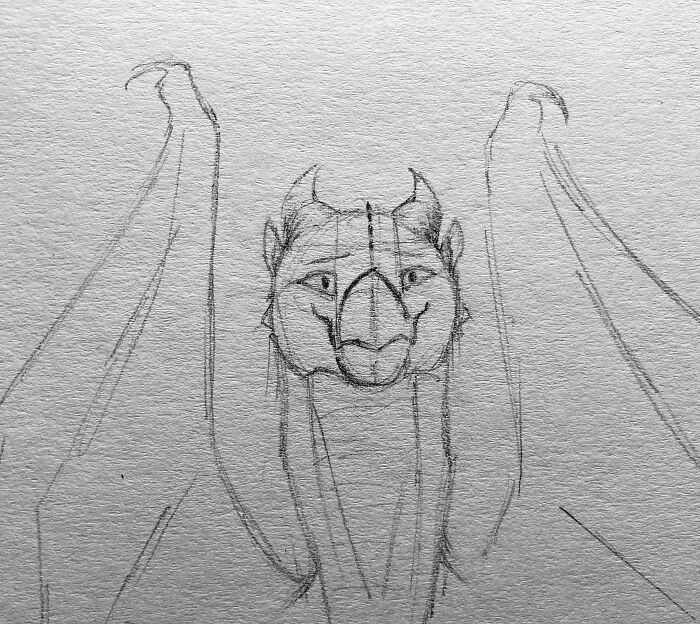 A Dragon Doodle I Made While Watching Wintergatan Wednesdays.