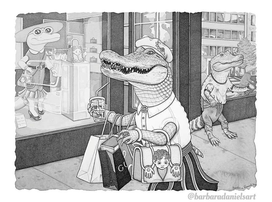 Artist Shows When Animals Take The Place Of Humans In Stunning Illustrations