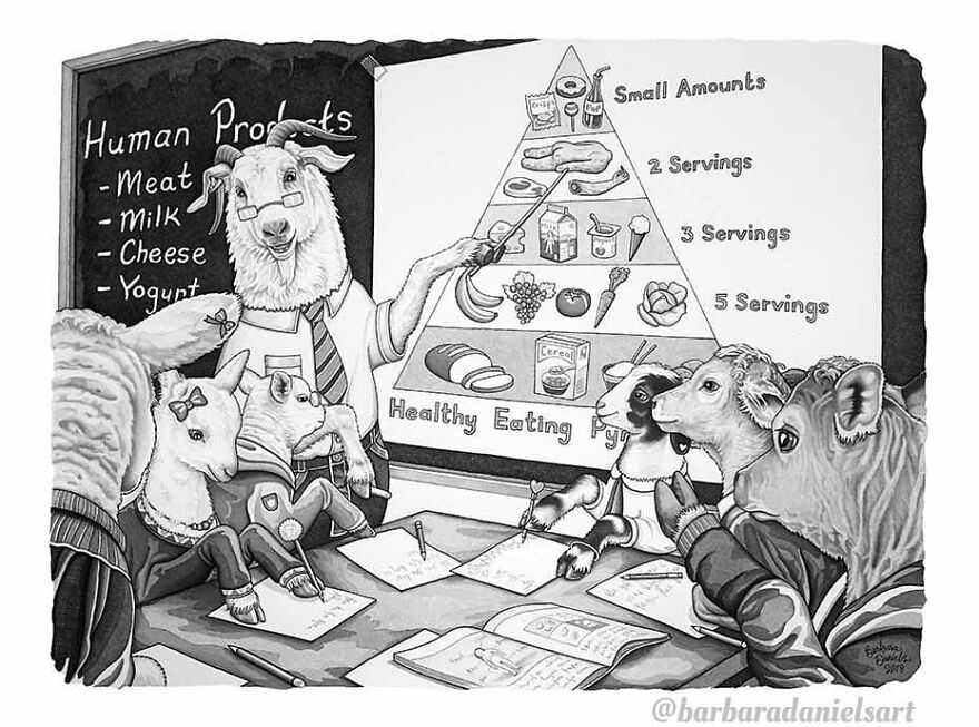 Artist Shows When Animals Take The Place Of Humans In Stunning Illustrations