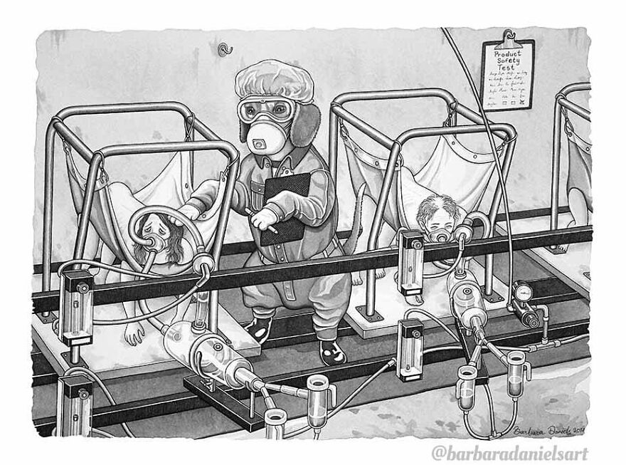 Artist Shows When Animals Take The Place Of Humans In Stunning Illustrations