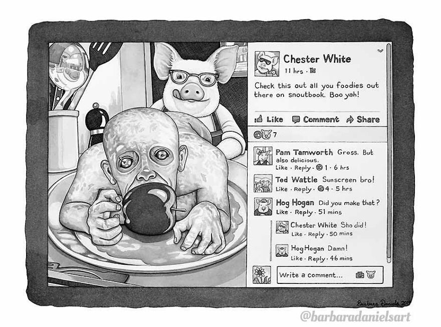 Artist Shows When Animals Take The Place Of Humans In Stunning Illustrations