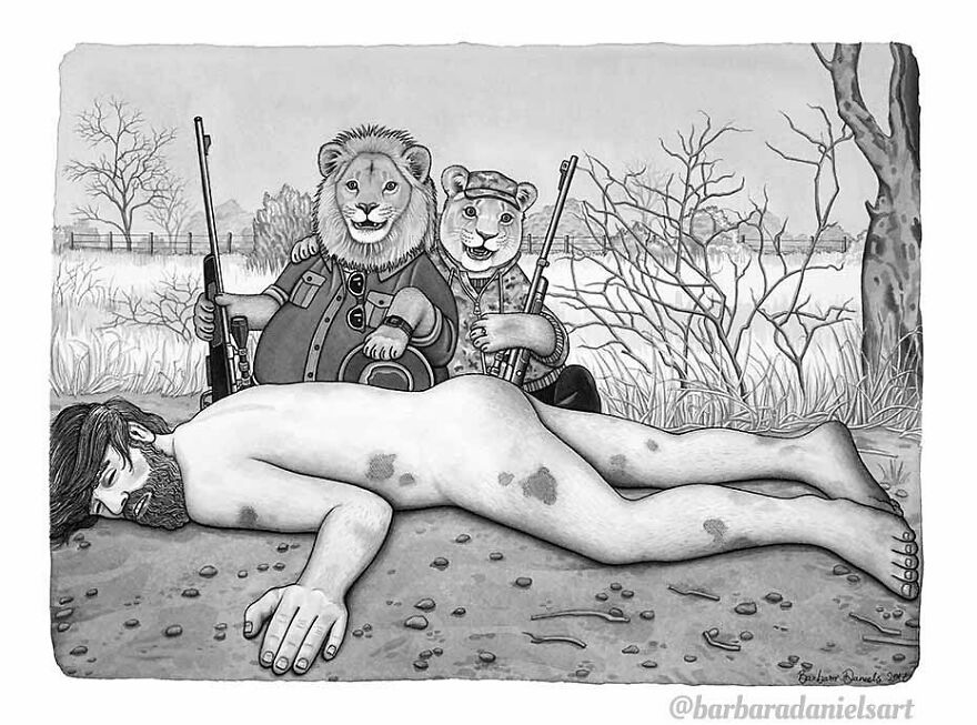 Artist Shows When Animals Take The Place Of Humans In Stunning Illustrations