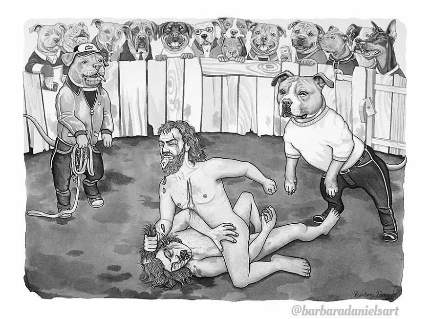 Artist Shows When Animals Take The Place Of Humans In Stunning Illustrations