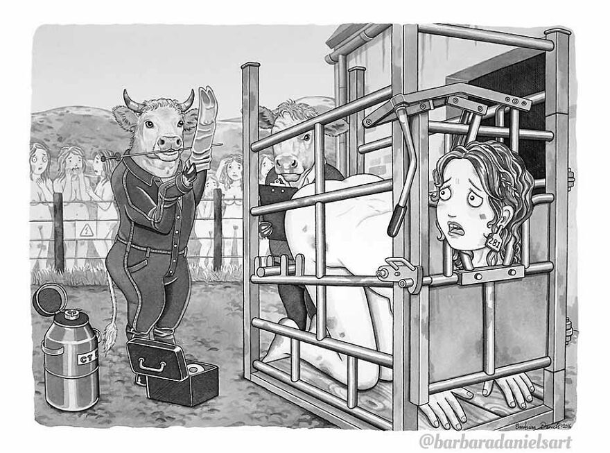 Artist Shows When Animals Take The Place Of Humans In Stunning Illustrations