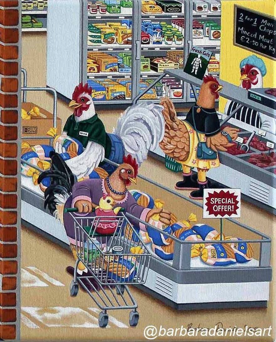 Artist Shows When Animals Take The Place Of Humans In Stunning Illustrations