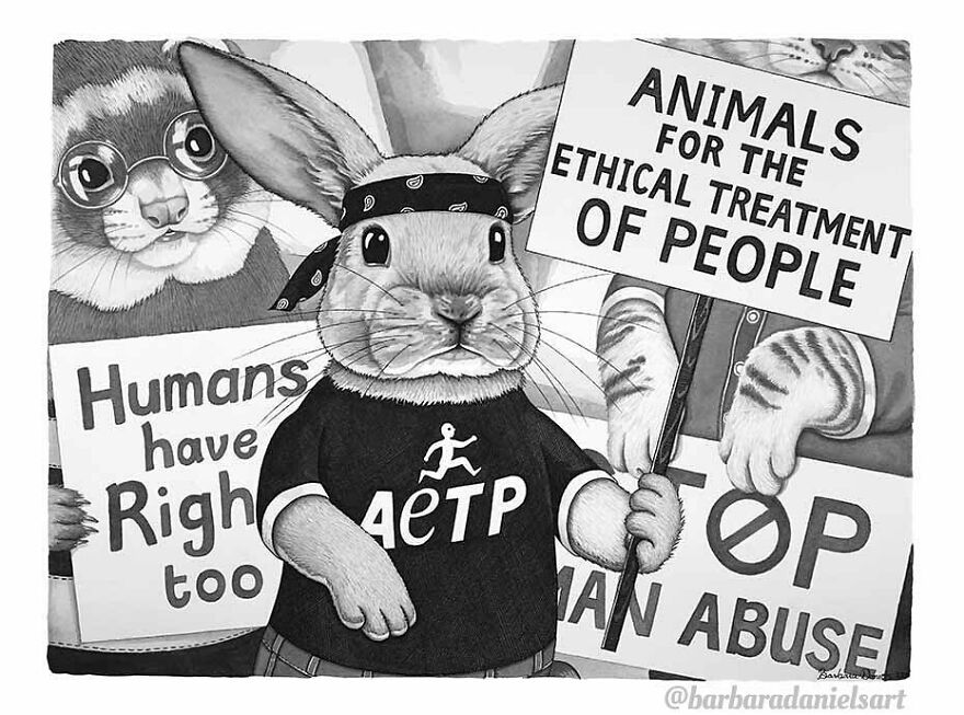 Artist Shows When Animals Take The Place Of Humans In Stunning Illustrations