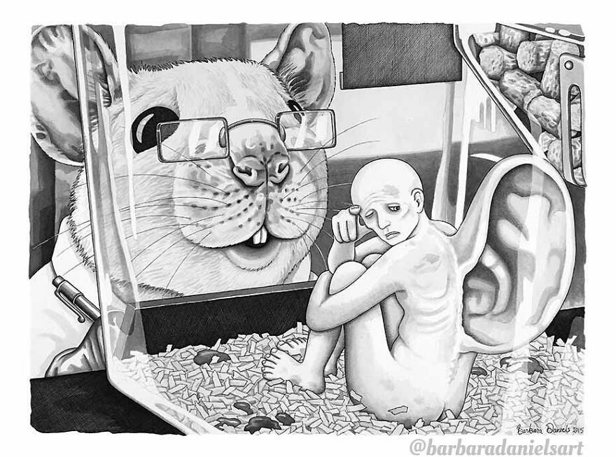 Artist Shows When Animals Take The Place Of Humans In Stunning Illustrations