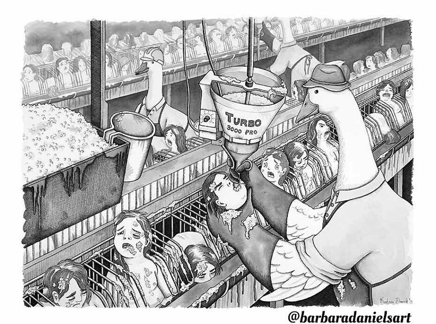 Artist Shows When Animals Take The Place Of Humans In Stunning Illustrations