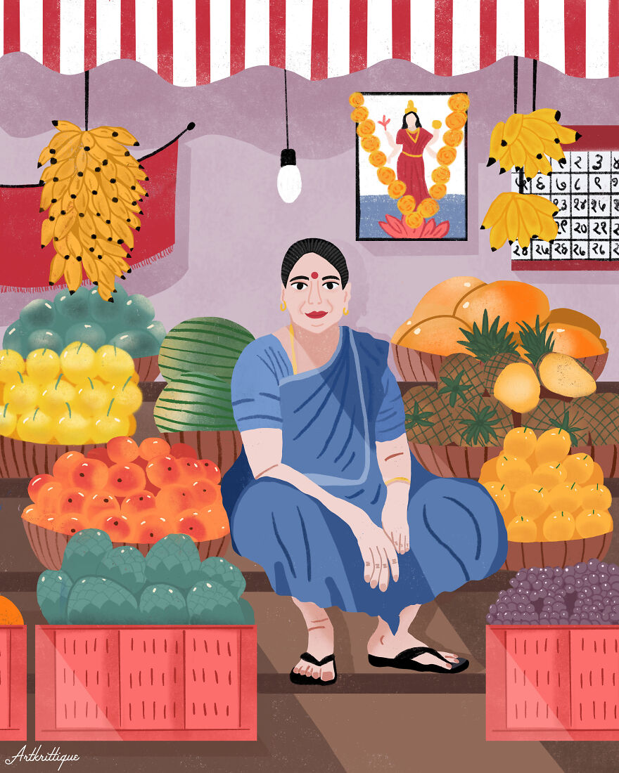 Looking Forward To Meeting The Local Fruit Seller