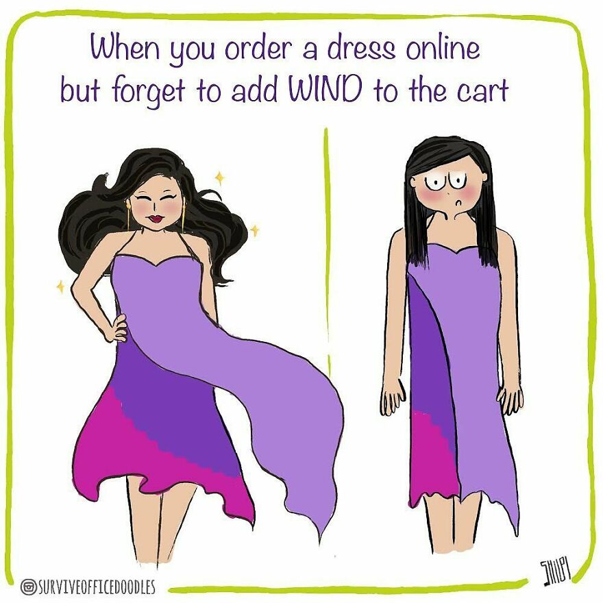 Indian Artist Shows The Daily Problems Of Women In A Fun Way