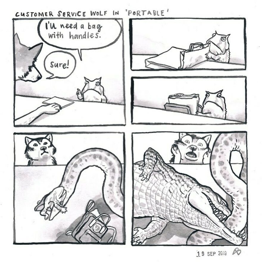 Customer Service Wolf In 'Portable'