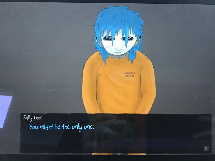 A Literal “Screenshot” From Sally Face.