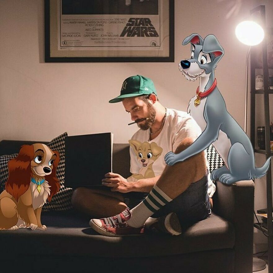 This Guy Keeps Bringing Disney Characters Into The Real World And The Result Couldn't Be More Hilarious (52 New Pics)