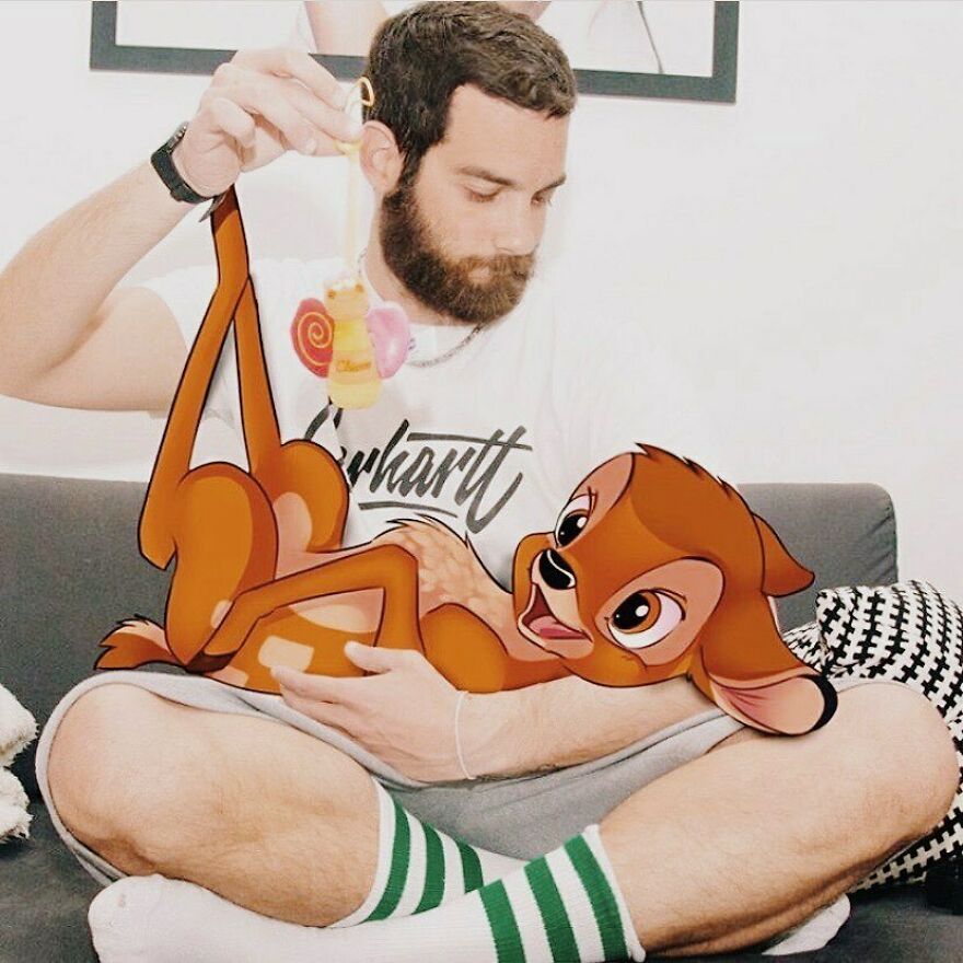 This Guy Keeps Bringing Disney Characters Into The Real World And The Result Couldn't Be More Hilarious (52 New Pics)